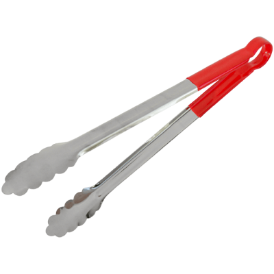 Cleste gratar inox maner silicon 35cm rosu grill barbeque prindere sigura Adison
